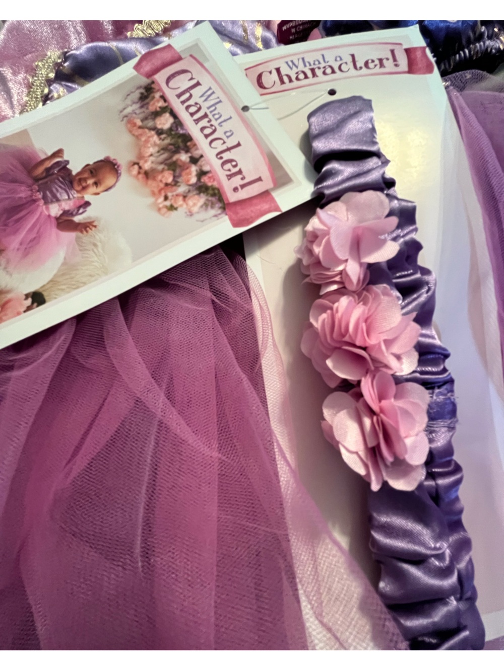 NWT WHAT A CHARACTER 3pc Infant Girl Fairytale Princess Costume - Picture 8 of 10